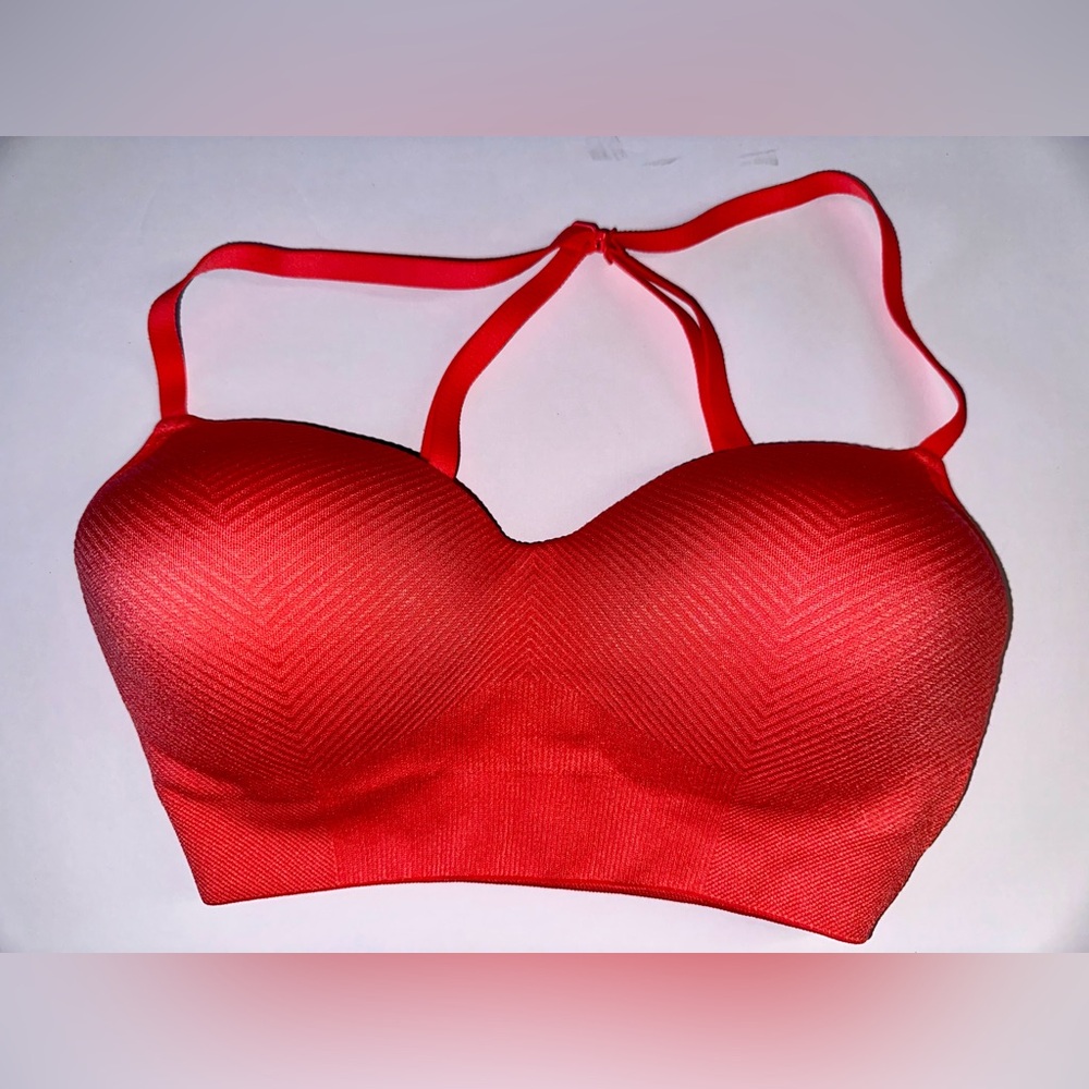 NWT ALL IN MOTION Padded Medium Support Sports Bras- various sizes - light‎ red